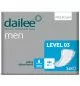 Preview: 12x15 Dailee Men Premium Level 3 anatomische Vorlage mit Klebestreifen