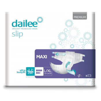 30 Dailee Slip Premium Maxi L/XL, 8 Tropfen Inkontinenz Windeln