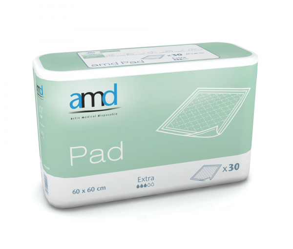 AMD Pad Extra Krankenunterlagen 60x60cm 4x30 Stück