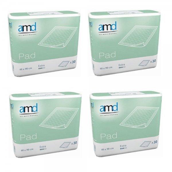 AMD Pad Extra Krankenunterlagen 60x90cm 4x30 Stück