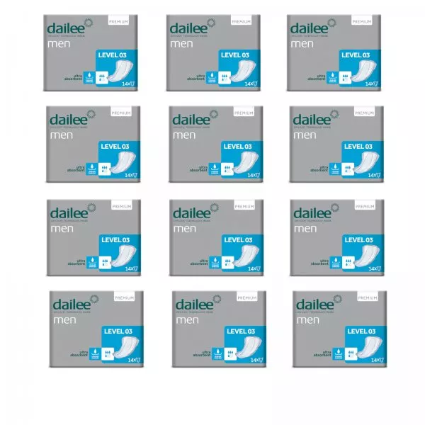 12x15 Dailee Men Premium Level 3 anatomische Vorlage mit Klebestreifen