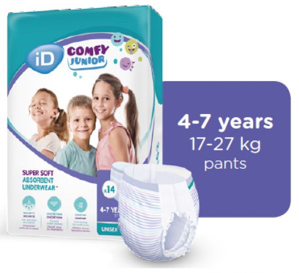 Ontex ID Comfy Junior Pants 4-7 Jahre 14 Stk für Kinder